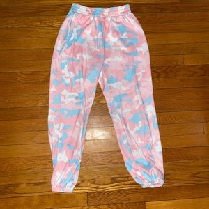 Pink and blue Camo sweatpants